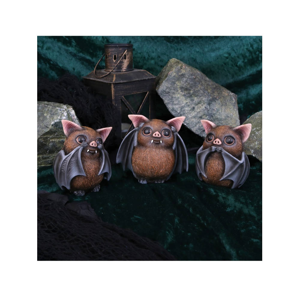 Nemesis Now - Three Wise Bats Dekorative Figuren - Braun